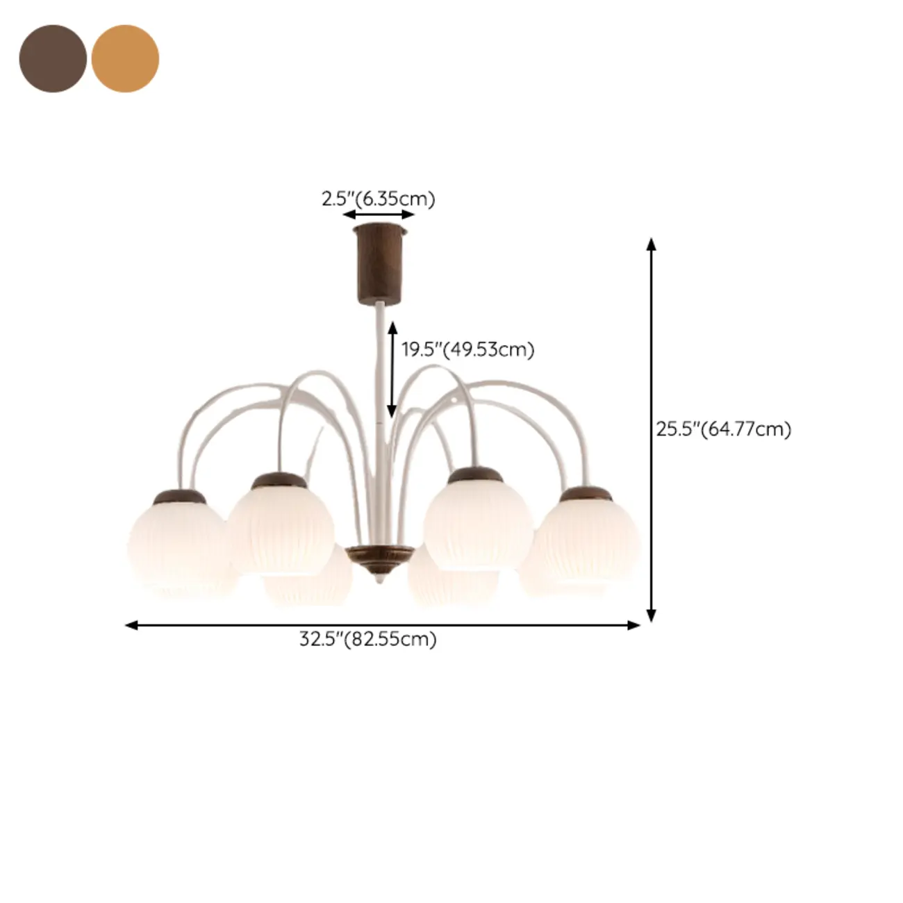 Modern Elegant Globe Pendant Chandelier with Flexible Length Image - 19 | homeyfad