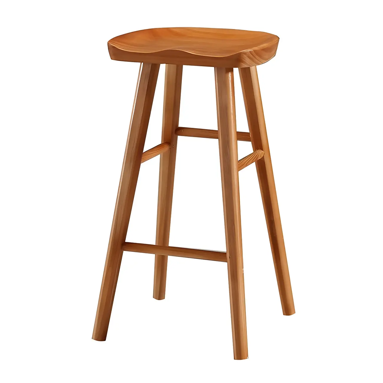 Rustic Saddle Backless Bar Stool Counter Height Image - 39 | homeyfad
