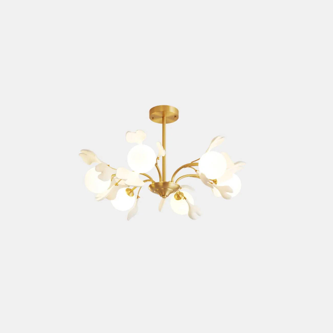 Modern Brass Branch Chandelier with Elegant Design Image - 2 | homeyfad