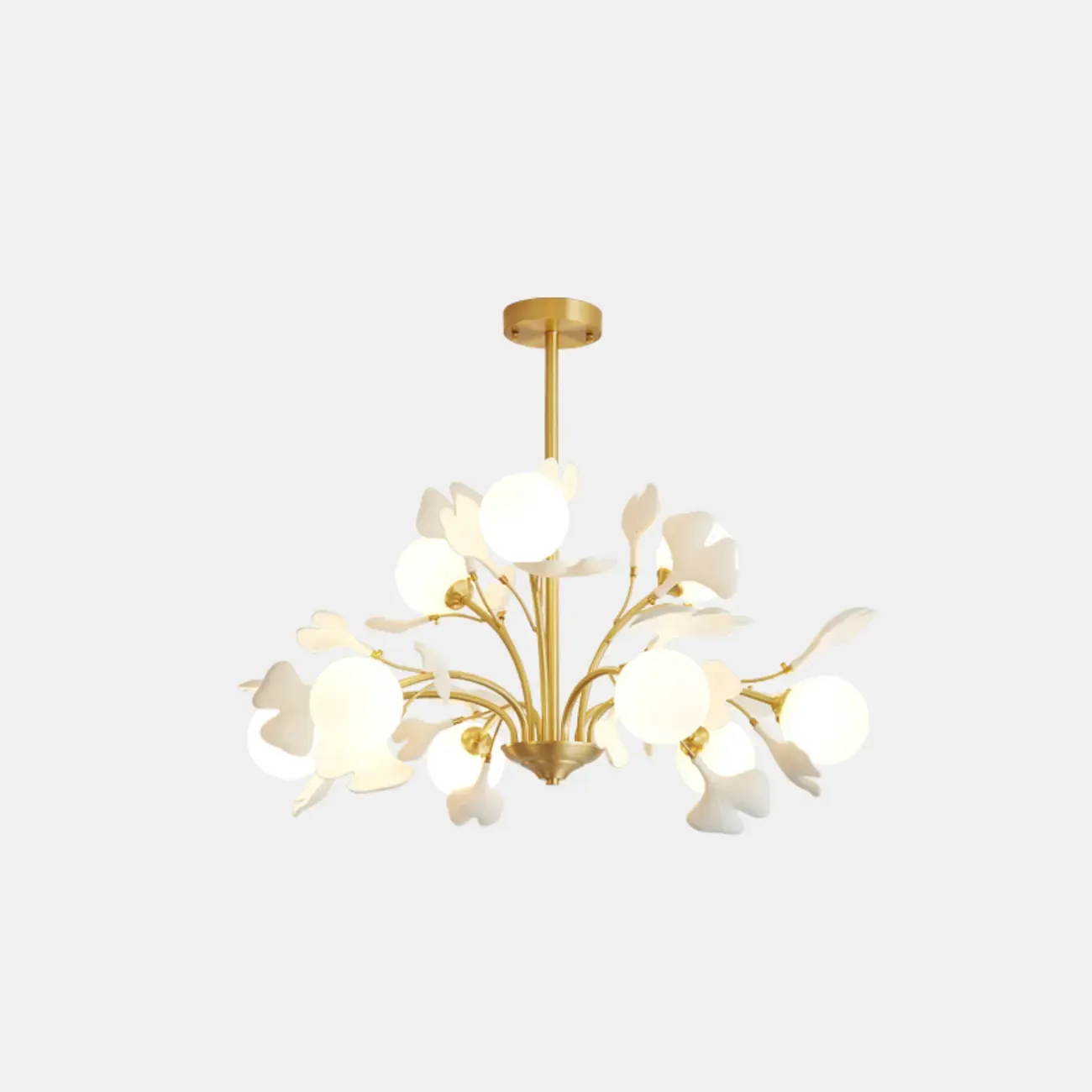 Modern Brass Branch Chandelier with Elegant Design Image - 5