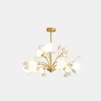 Modern Brass Branch Chandelier with Elegant Design Image - 5