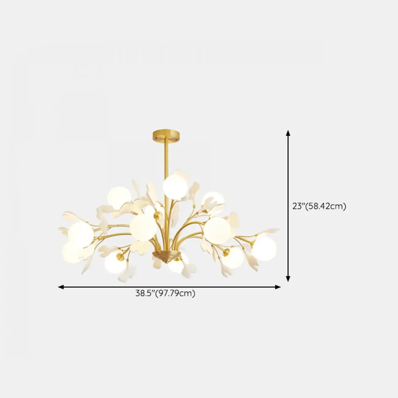 Modern Brass Branch Chandelier with Elegant Design Image - 19 | homeyfad
