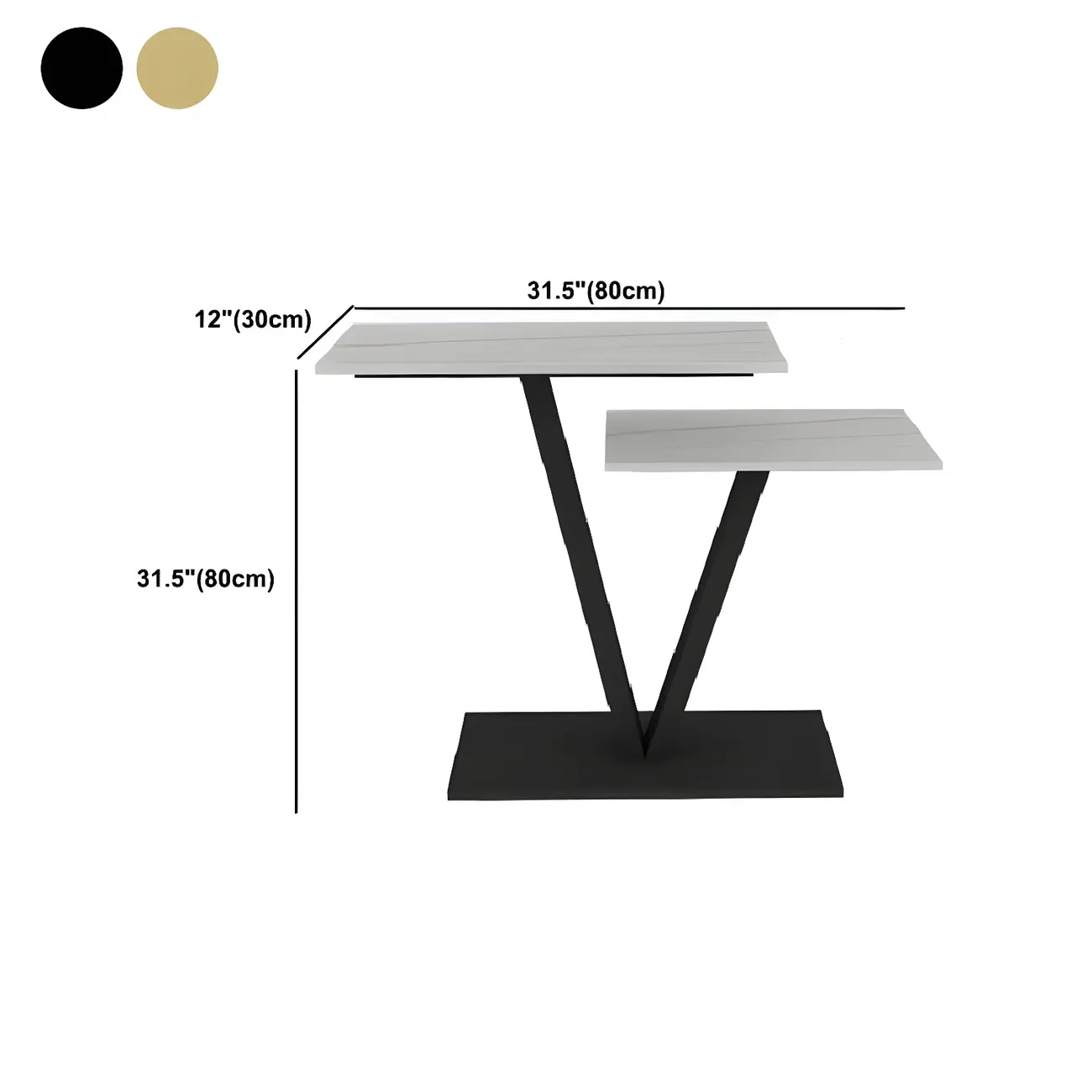 Glam White Rectangular Console Table with Pedestal Base Image - 10 | homeyfad