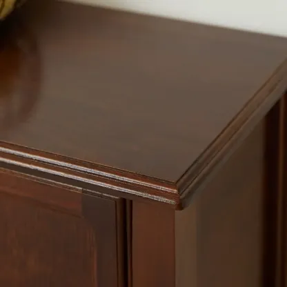 Traditional Brown Wooden Console Table with Drawers Image - 12