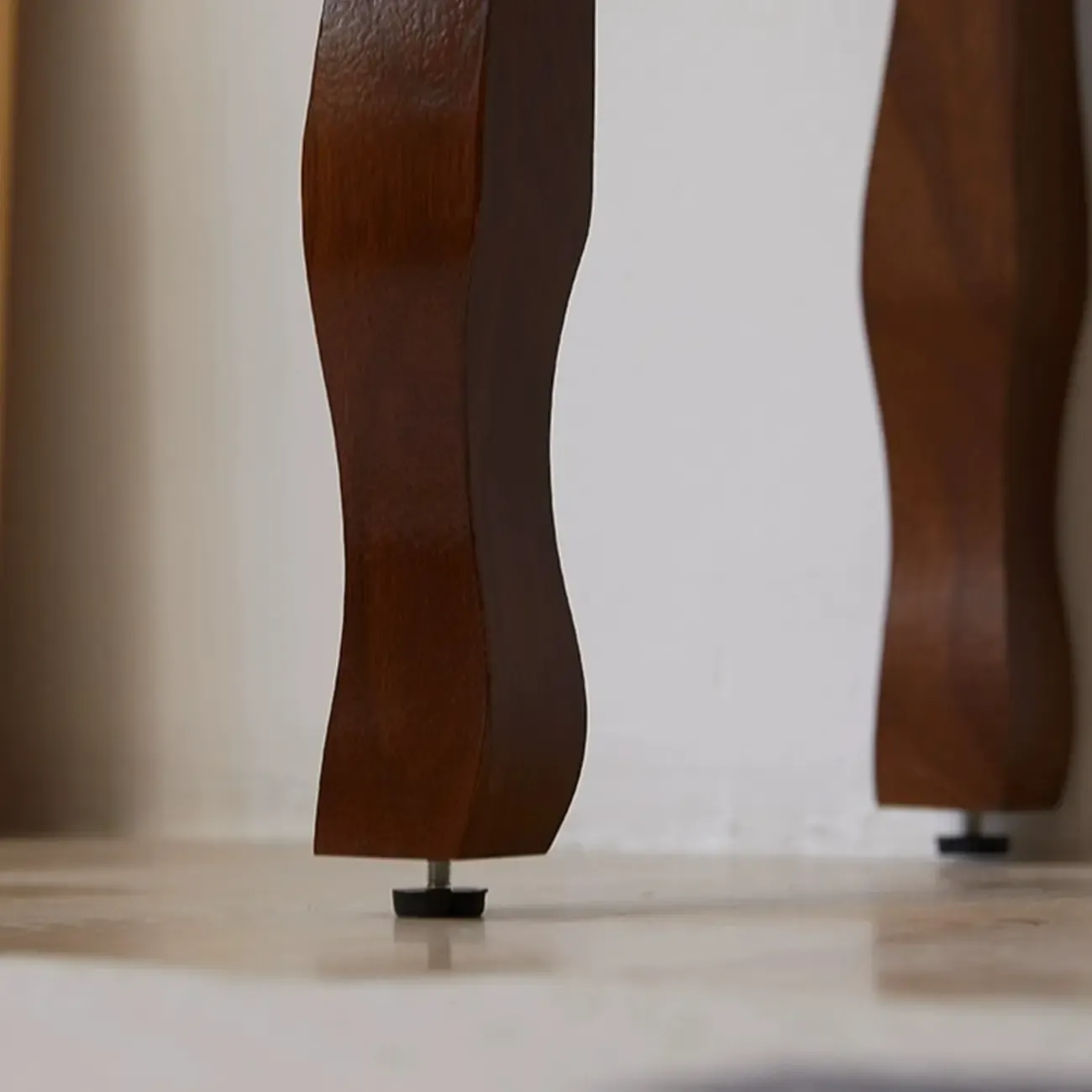 Traditional Brown Wooden Console Table with Drawers Image - 15