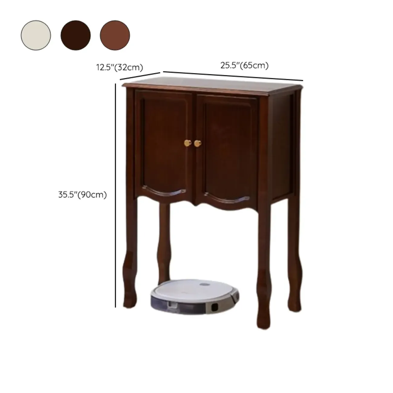 Traditional Brown Wooden Console Table with Drawers Image - 27