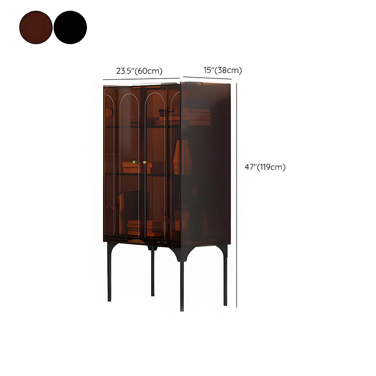 Modern Plastic/Acrylic Sideboard Cabinets with Shelves in Red Image - 43 | homeyfad