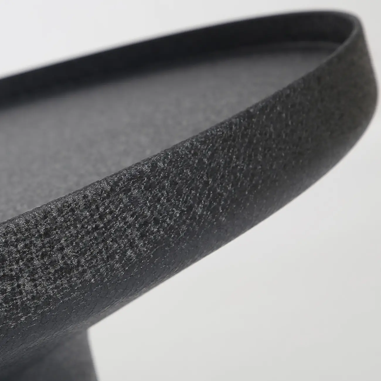 Modern Small Black Round Coffee Table with Marble Base  Image - 8 | homeyfad