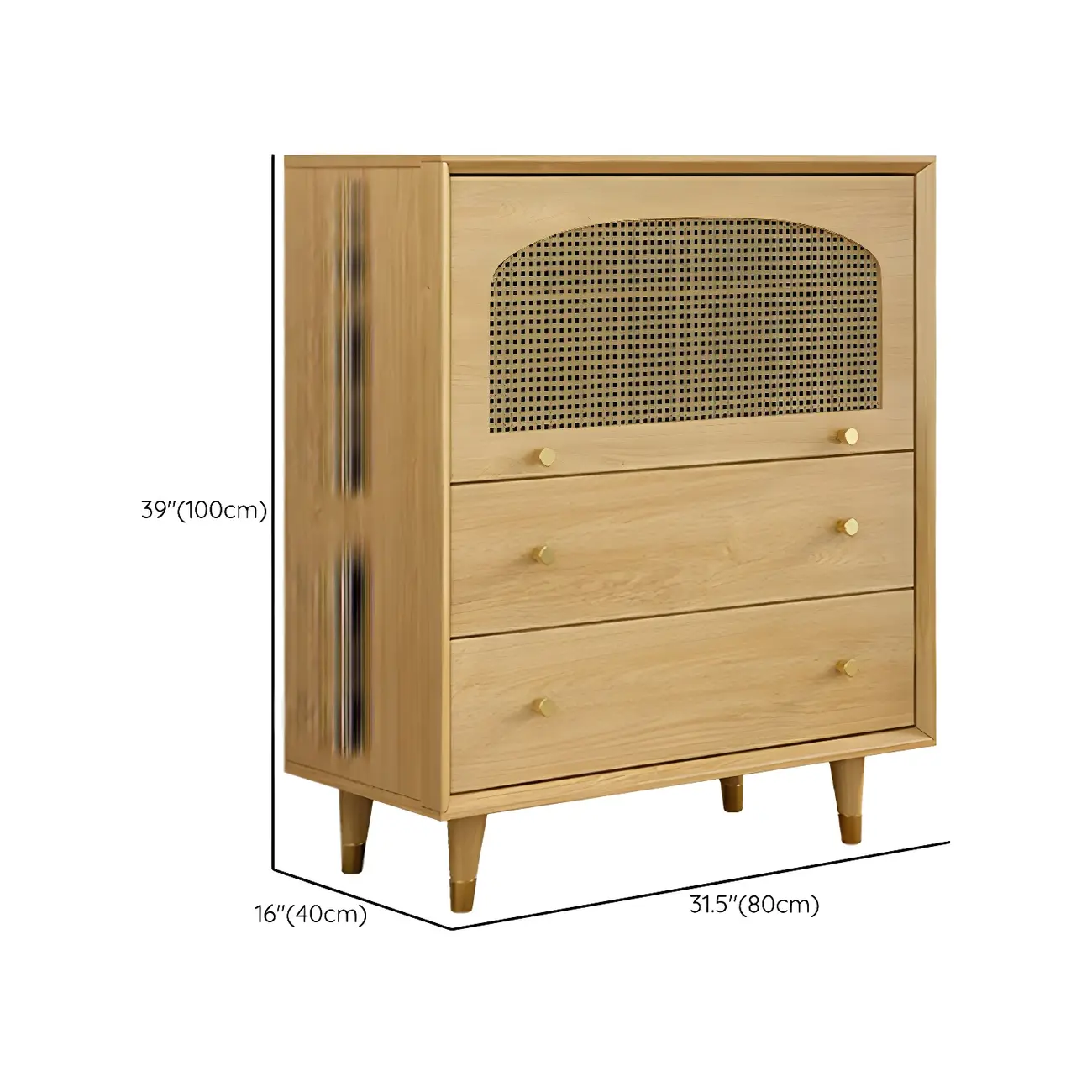 Oriental Wooden Sideboard with Drawers in Brown Image - 23 | homeyfad