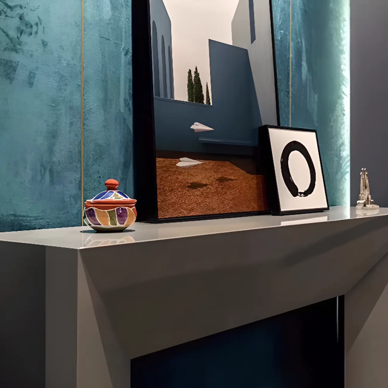 Modern Stone Top Wooden Base Console Table | HomeyFad Image - 12 | homeyfad