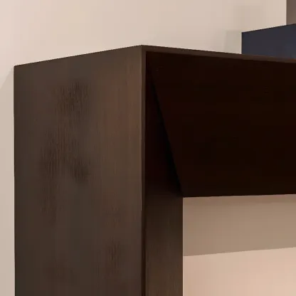 Modern Stone Top Wooden Base Console Table | HomeyFad Image - 14