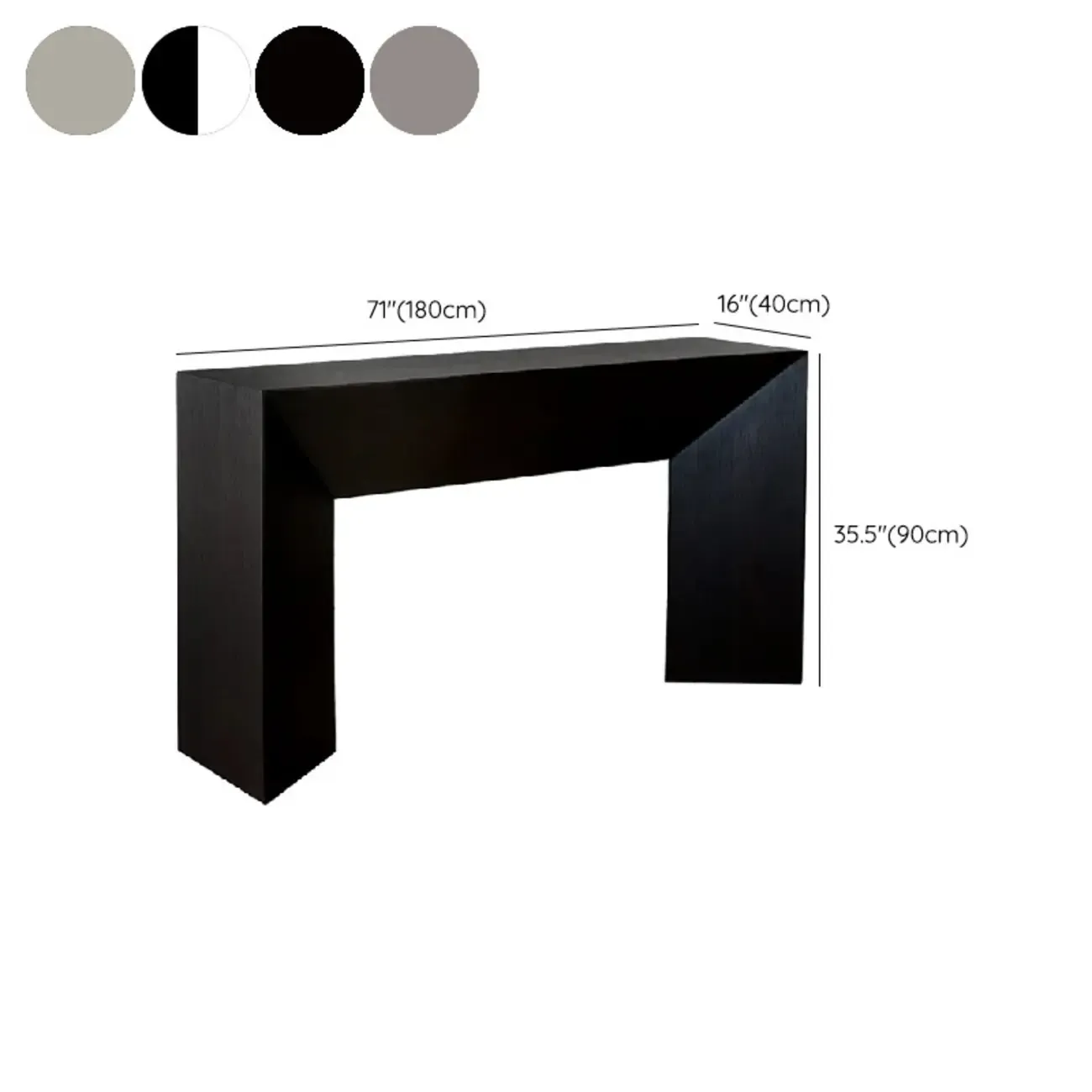 Modern Stone Top Wooden Base Console Table | HomeyFad Image - 18