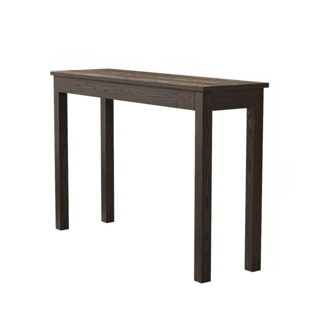 Modern Ash Wood Console Table with Drawer Image - 5