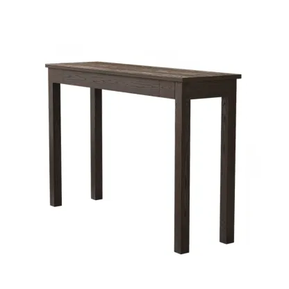 Modern Ash Wood Console Table with Drawer Image - 5