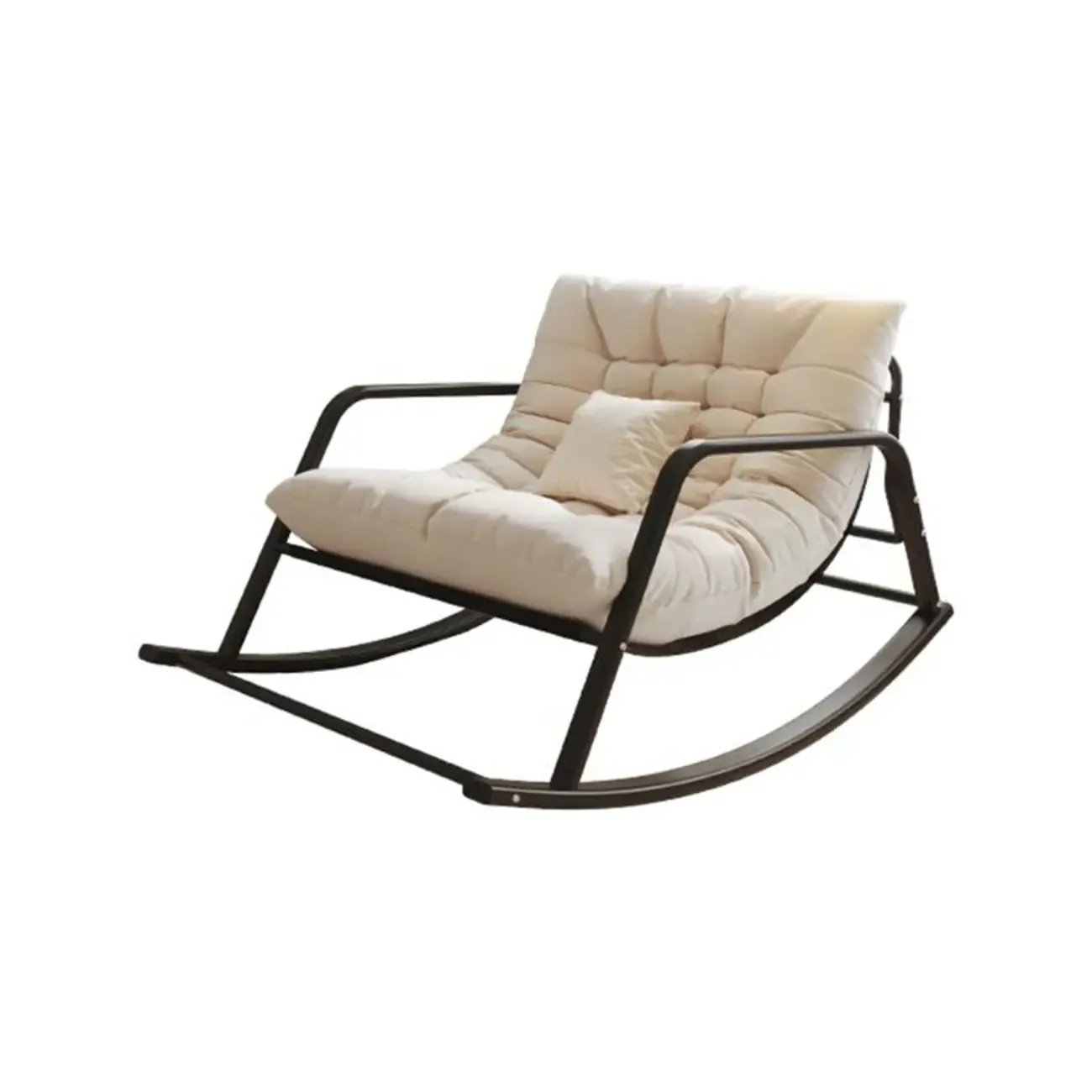 Modern Indoor Oversized Upholstered Rocking Chair Image - 19