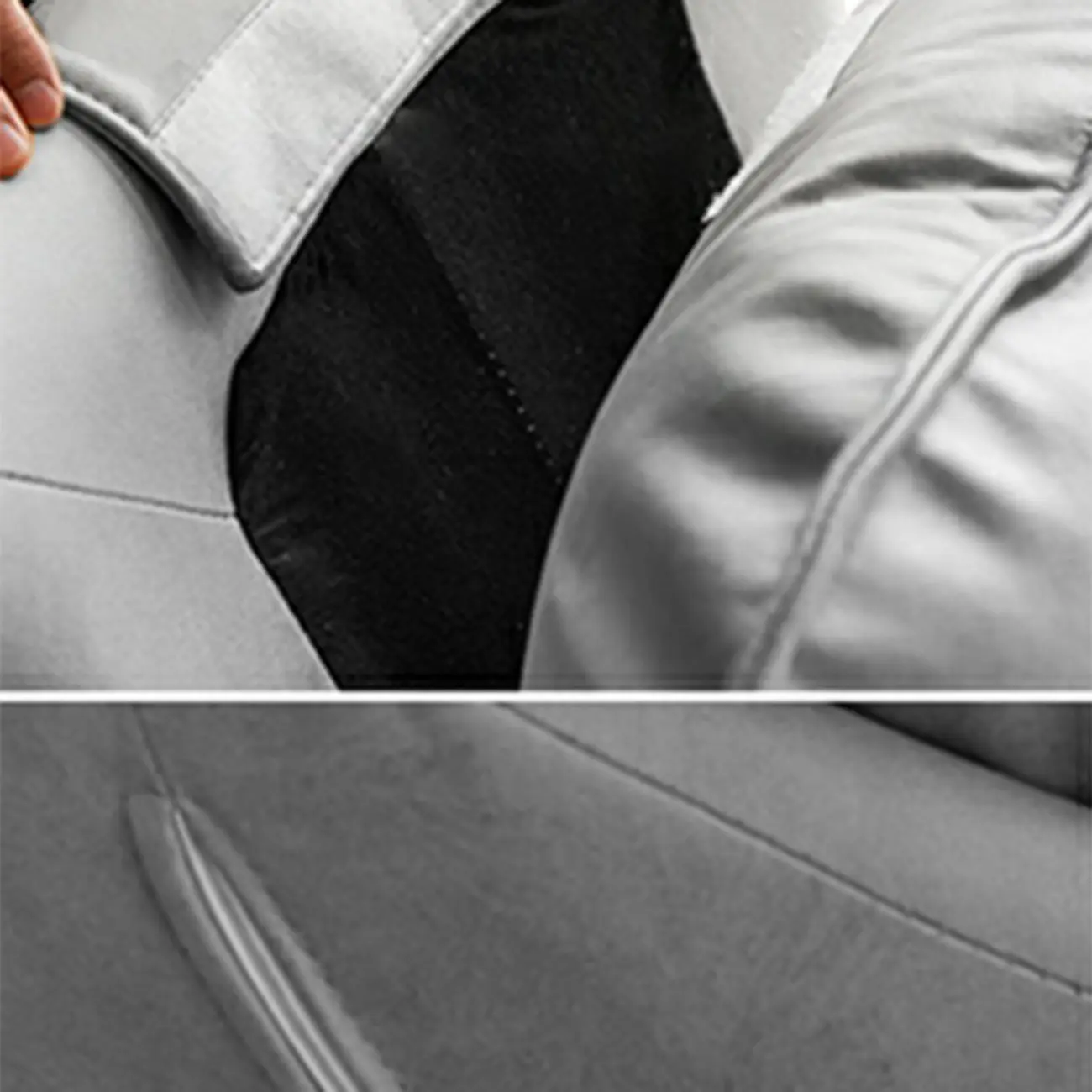 Mid Century Modern Upholstered Rocking Chair with Ottoman Image - 18 | homeyfad