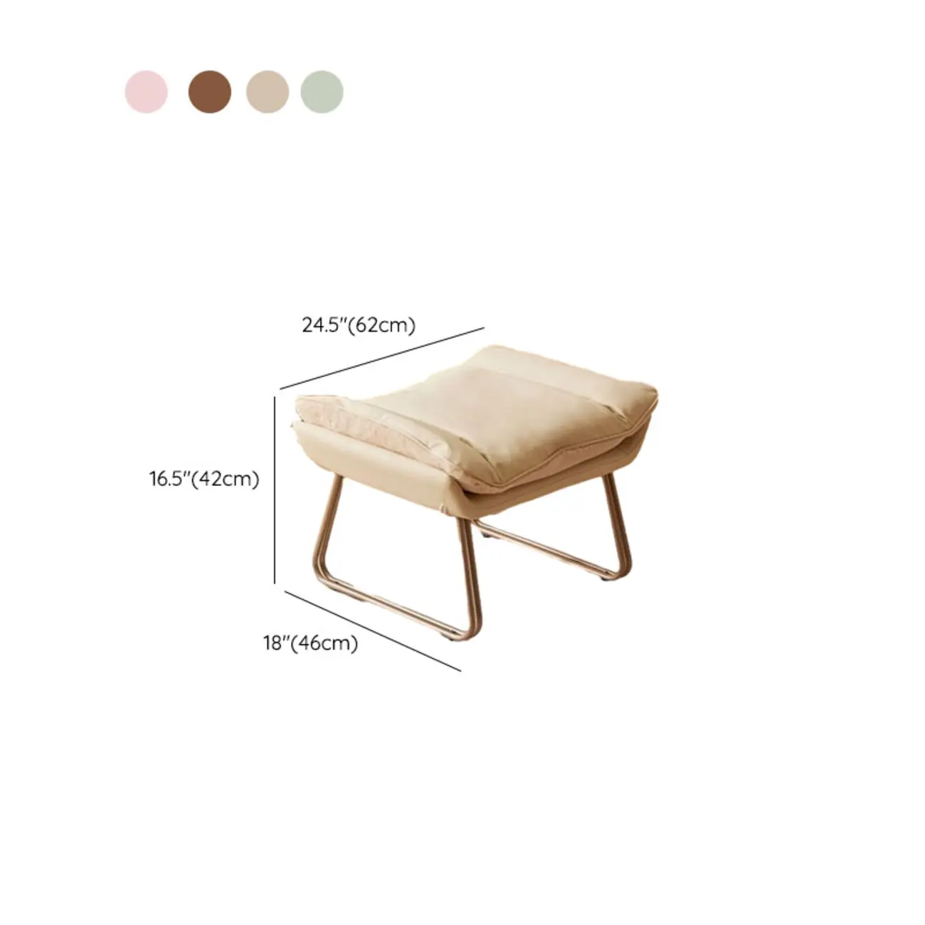 Upholstered Rocking Chair with Optional Ottoman for Living Room Image - 13 | homeyfad