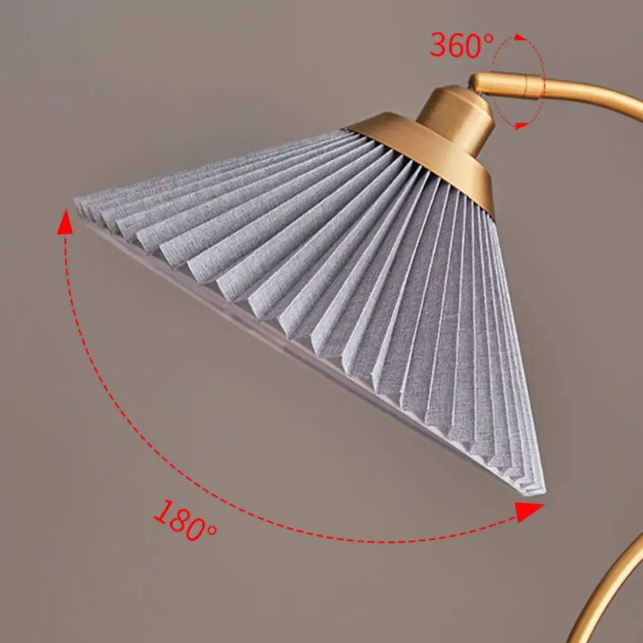 Modern Floor Lamp with Pleated Shade for Living Room Image - 10