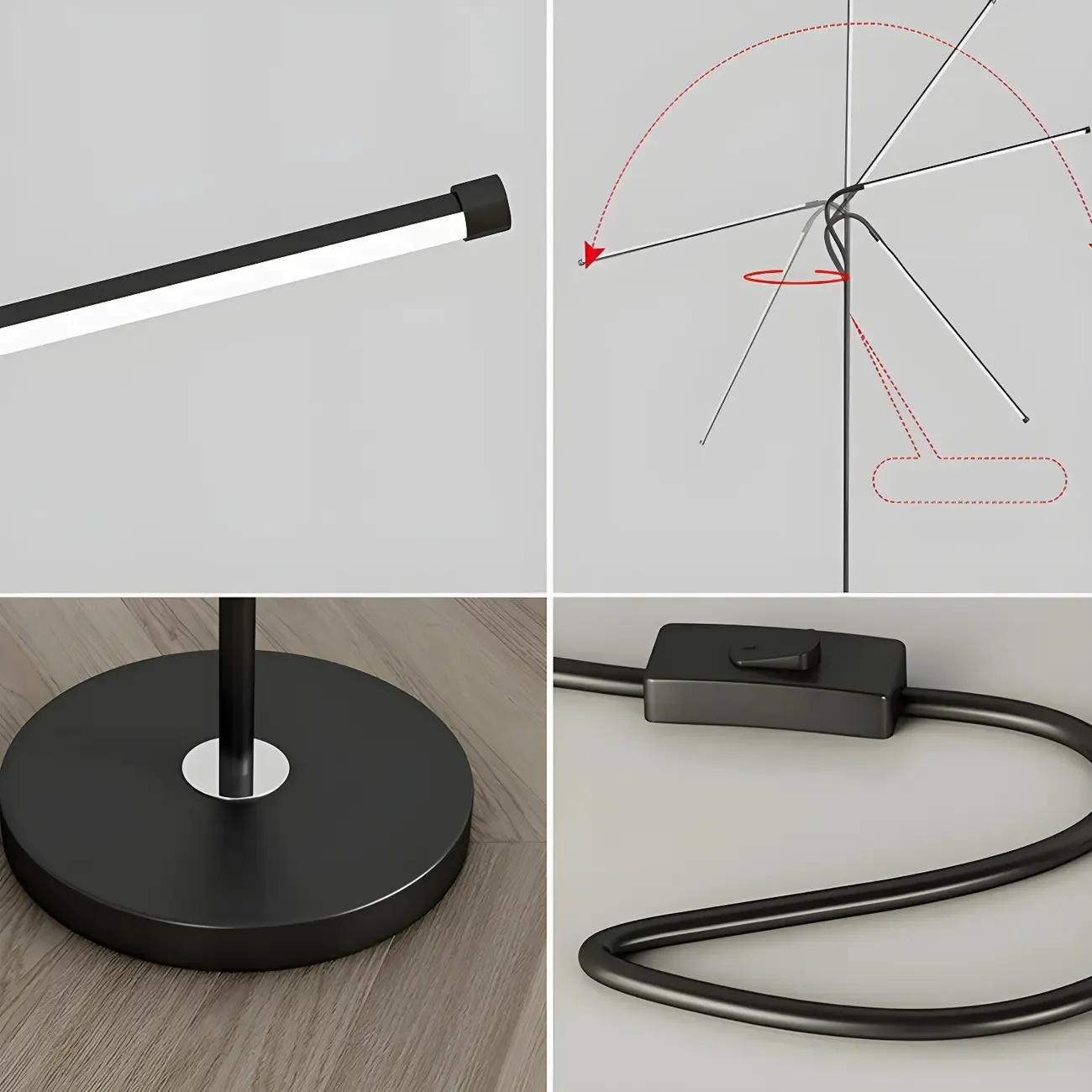 Dimmable Floor Lamp with Remote and 3 Color Temperatures Image - 11