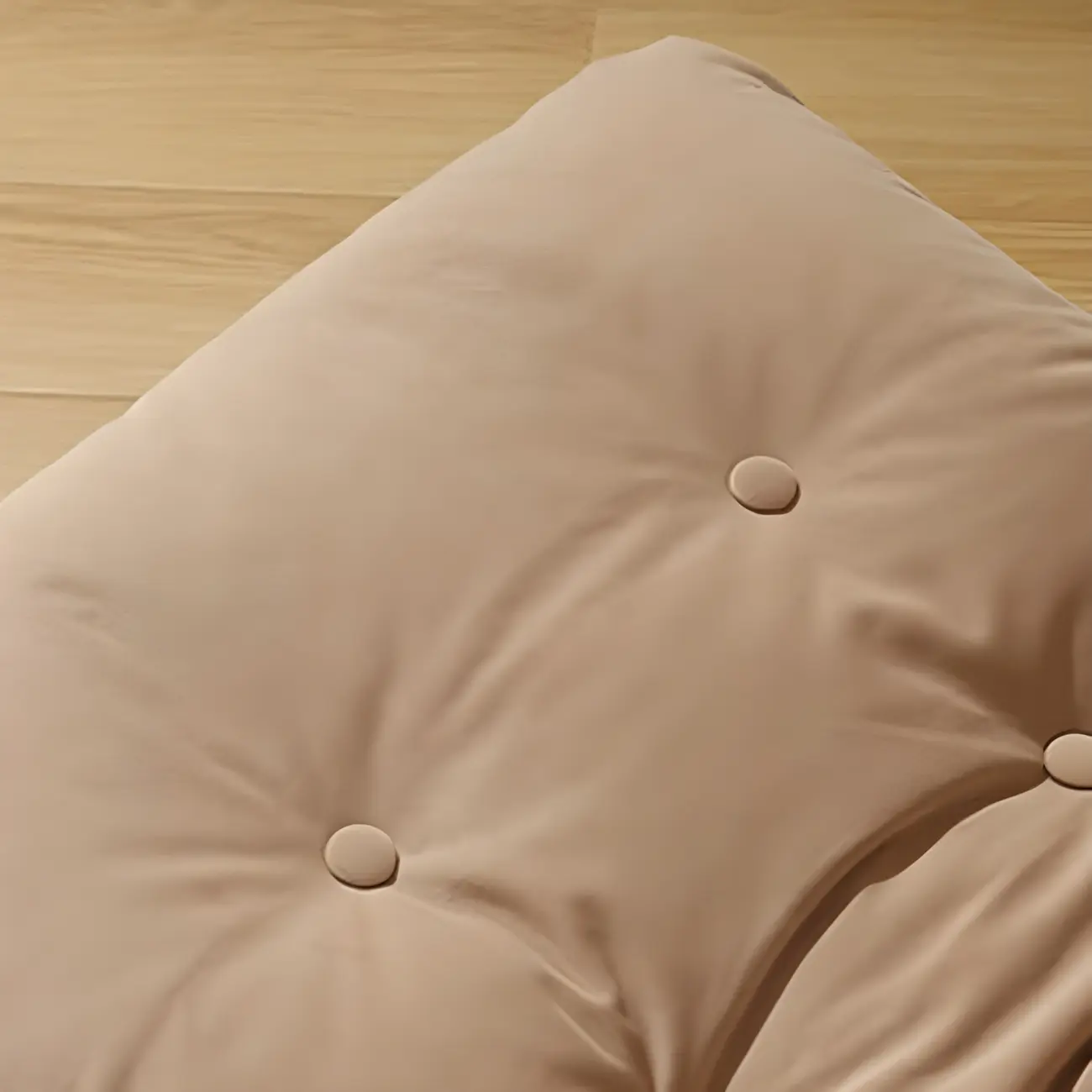 Minimalistic Flannel Cushioned Rocking Chair for Living Room Image - 13 | homeyfad