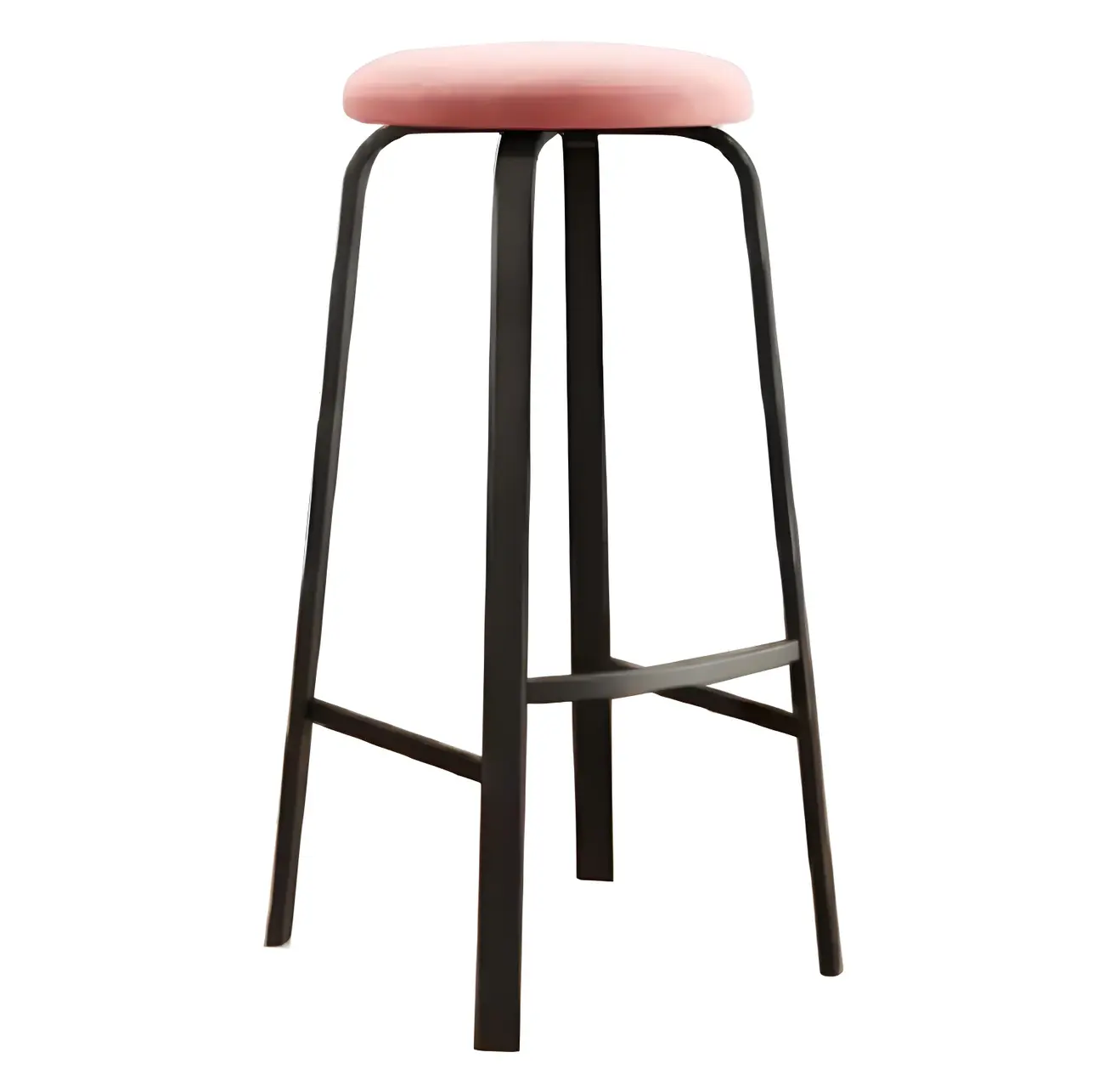 Minimalist Metal Cushioned Backless Bar Stool for Dining Room Image - 2 | homeyfad