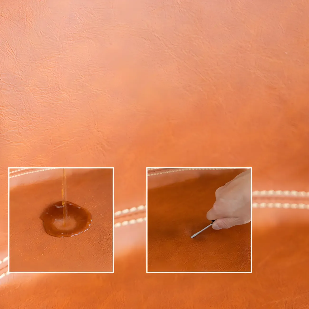 Mid-Century Distressed Leather Swivel Bar Stool with Back Image - 9