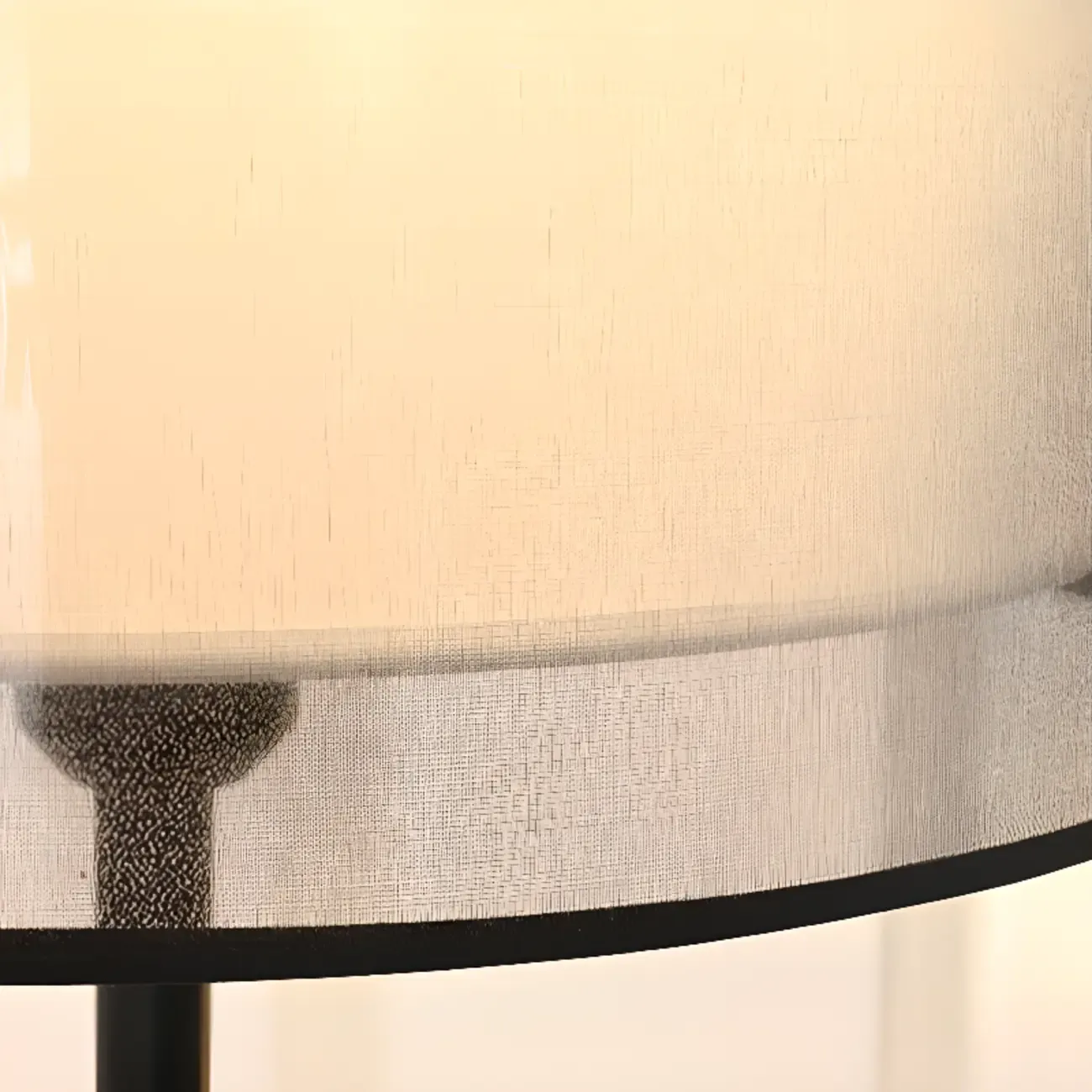 Modern Floor Lamp with Duble Drum Shade for Living Room Image - 9