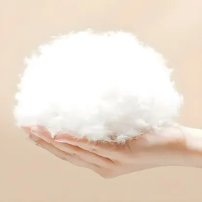 Modern Flannel Upholstered Rocking Chair with Ottoman Image - 10