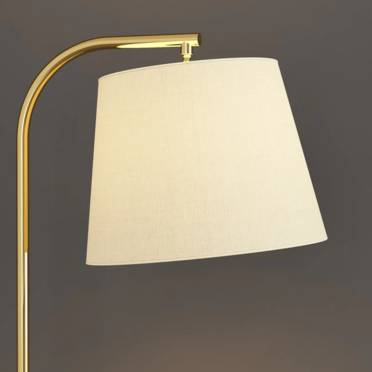 Arc Floor Lamp with Shelves and Fabric Shade for Living Room Image - 8 | homeyfad