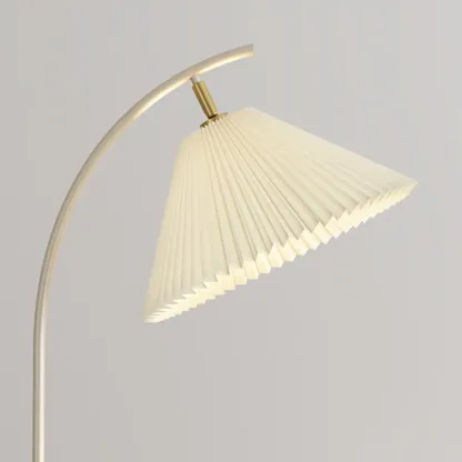 Black Adjustable Floor Lamp with Shelf for Reading Image - 10