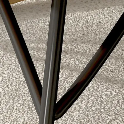 Faux Leather Wingback Rocking Chair with Removable Cushions Image - 12