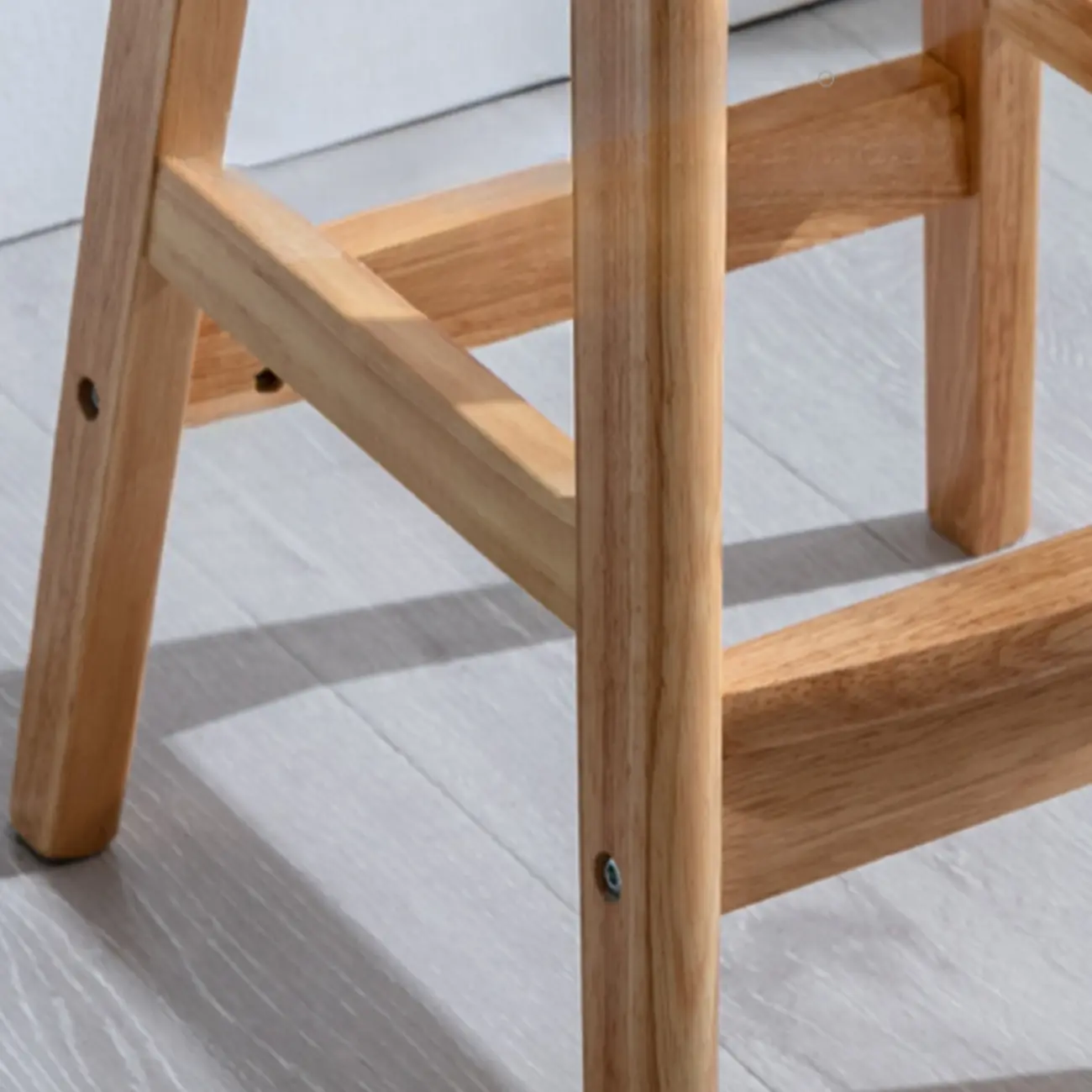 Contemporary Transparent Polymer Bar Stools with Wooden Legs Image - 16 | homeyfad