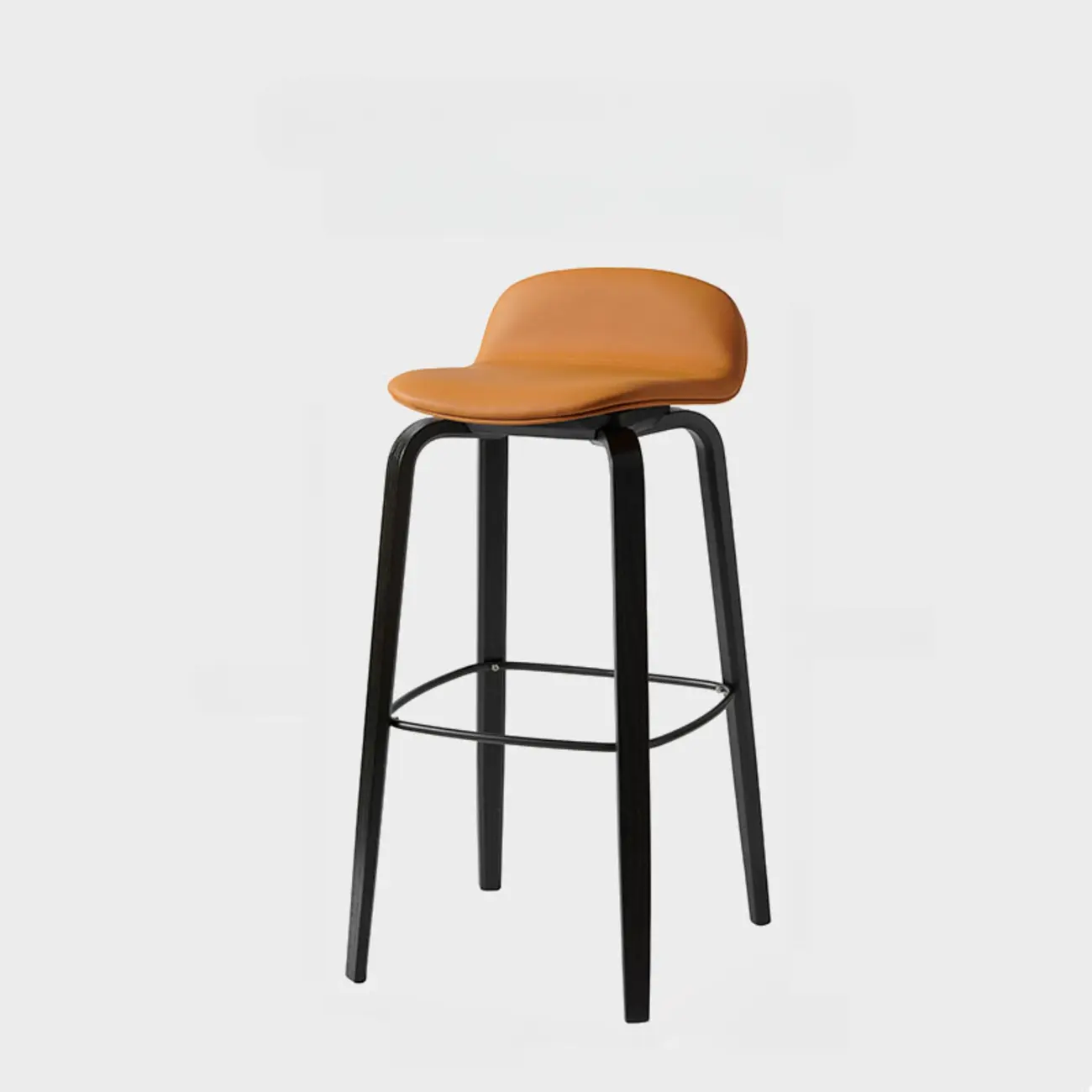 Minimalist Wooden Bar Stools with Footrest for Kitchen Image - 42 | homeyfad