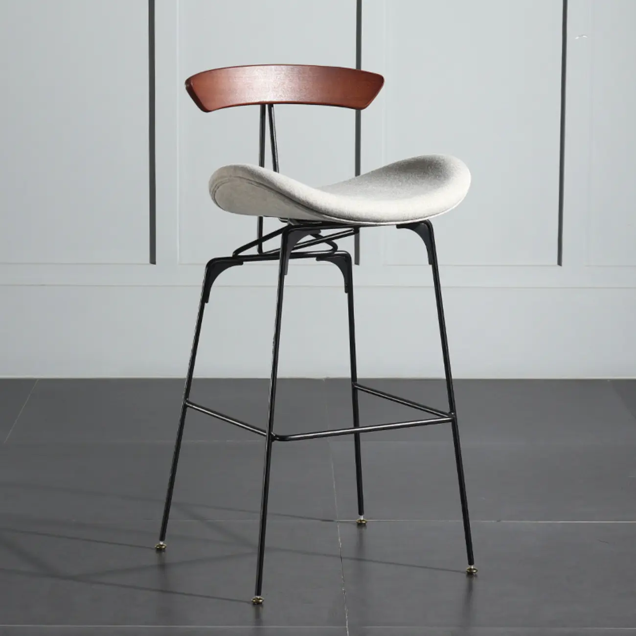 Modern Saddle Genuine Leather Low Back Bar Stool Image - 19 | homeyfad