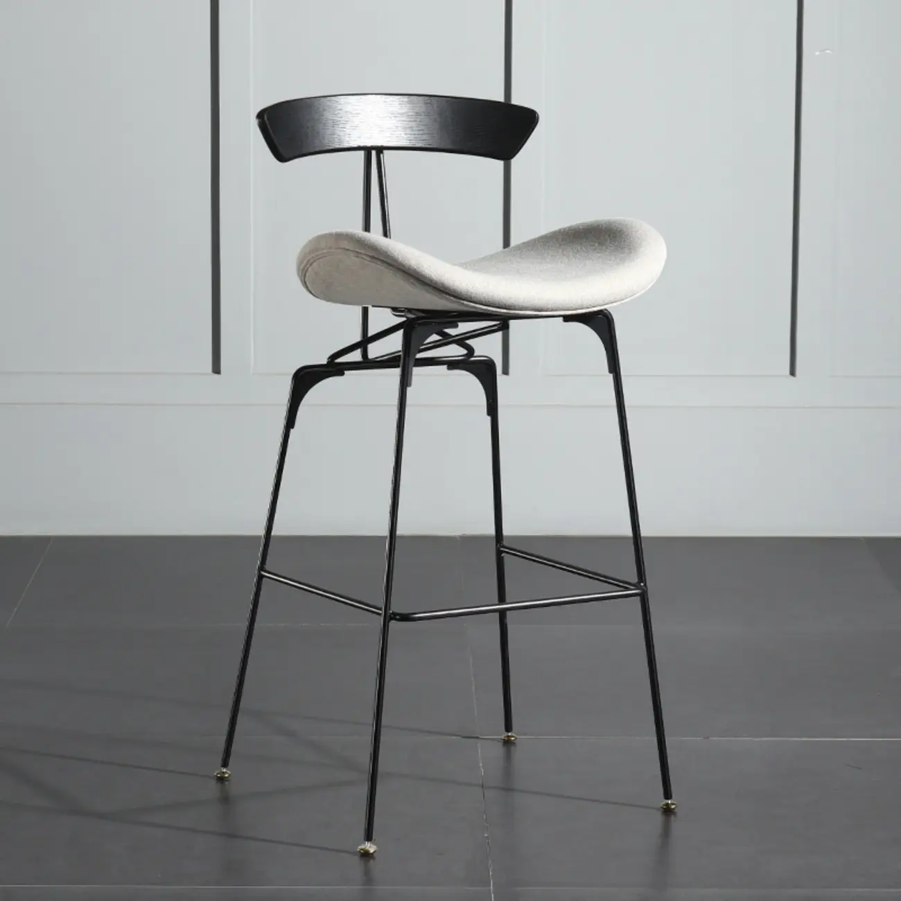 Modern Saddle Genuine Leather Low Back Bar Stool Image - 28 | homeyfad