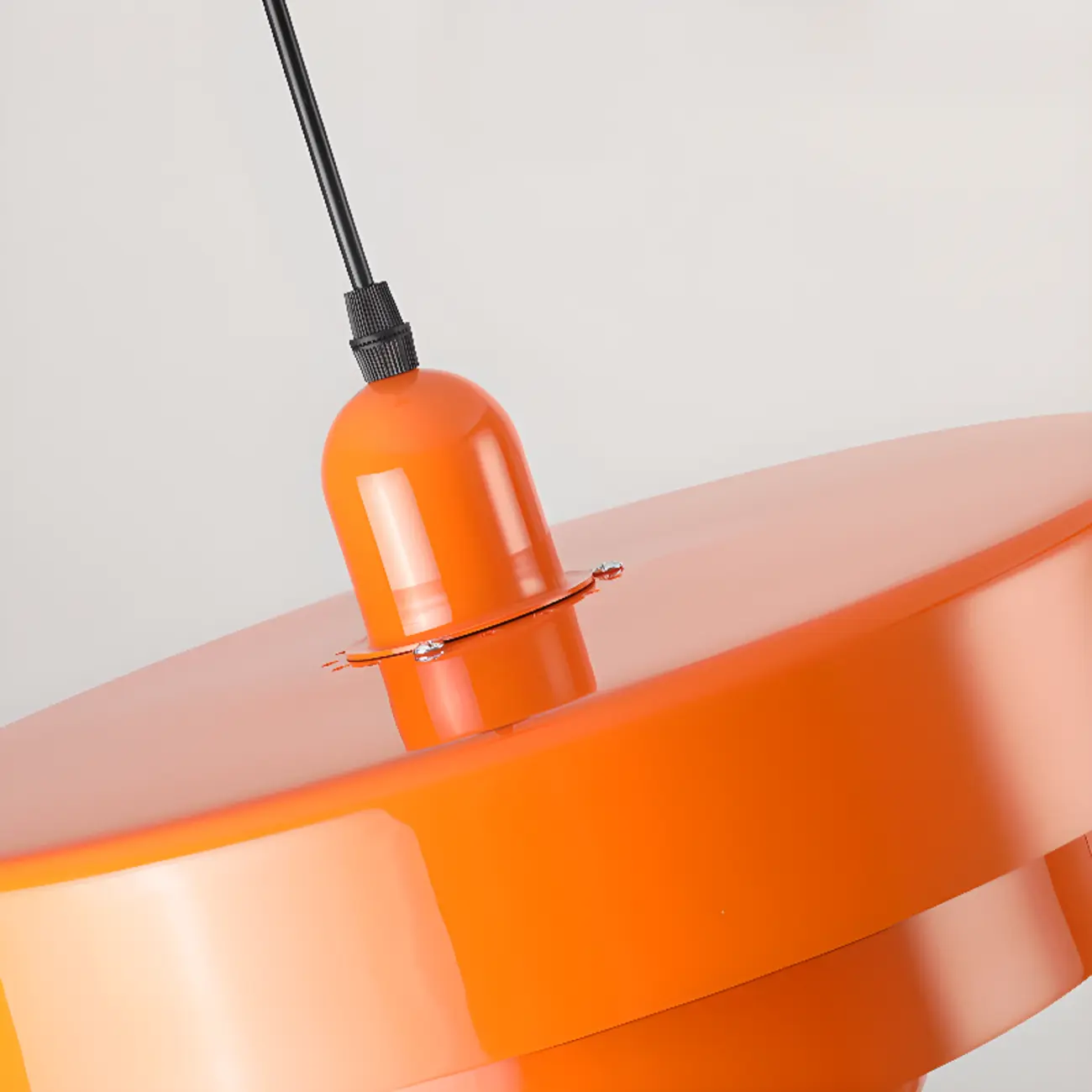 Designer White Layered Cake Iron Pendant Lamp for Living Room Image - 14 | homeyfad