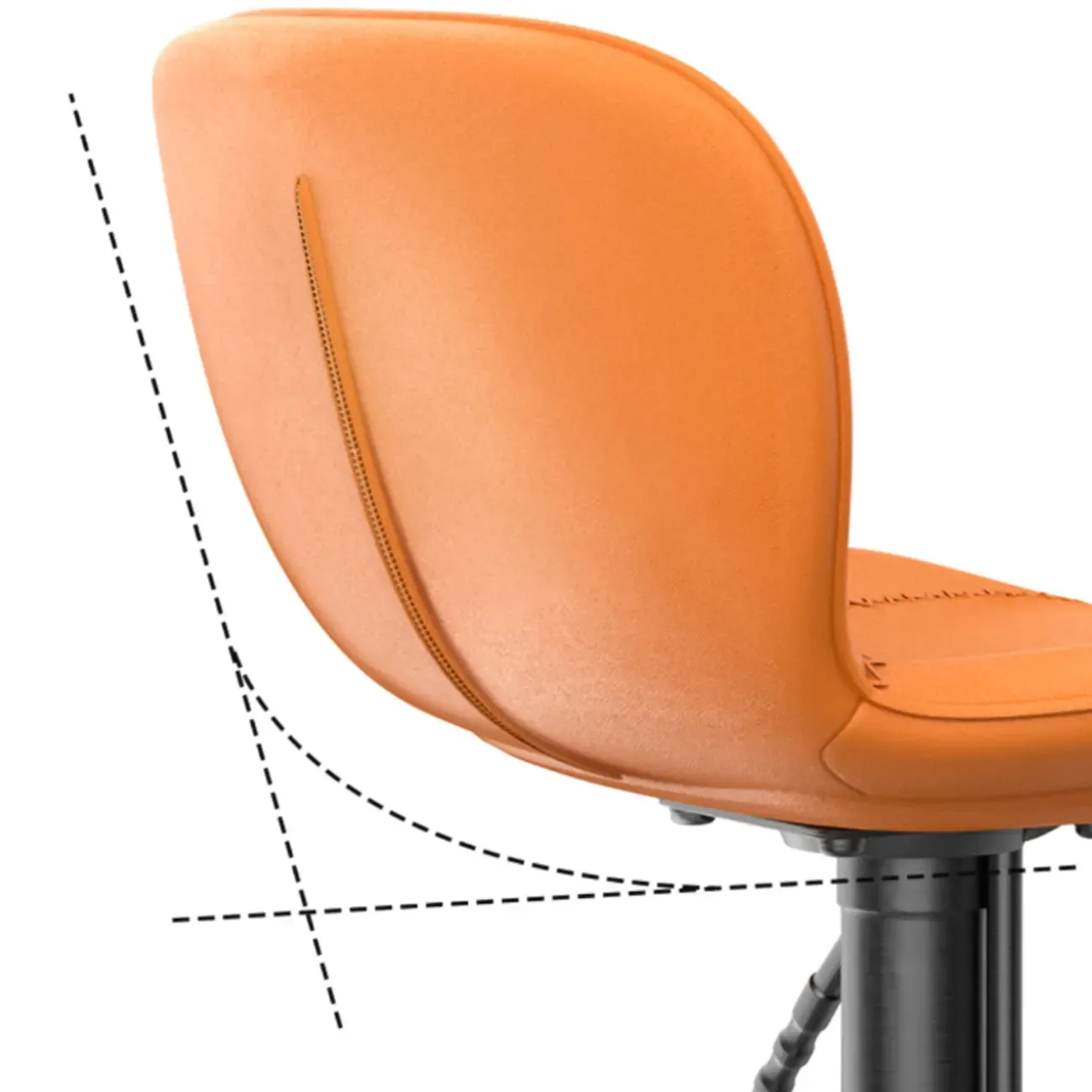 Modern Adjustable Leather Bar Stools Footrest for Kitchen Image - 12