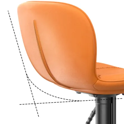 Modern Adjustable Leather Bar Stools Footrest for Kitchen Image - 12