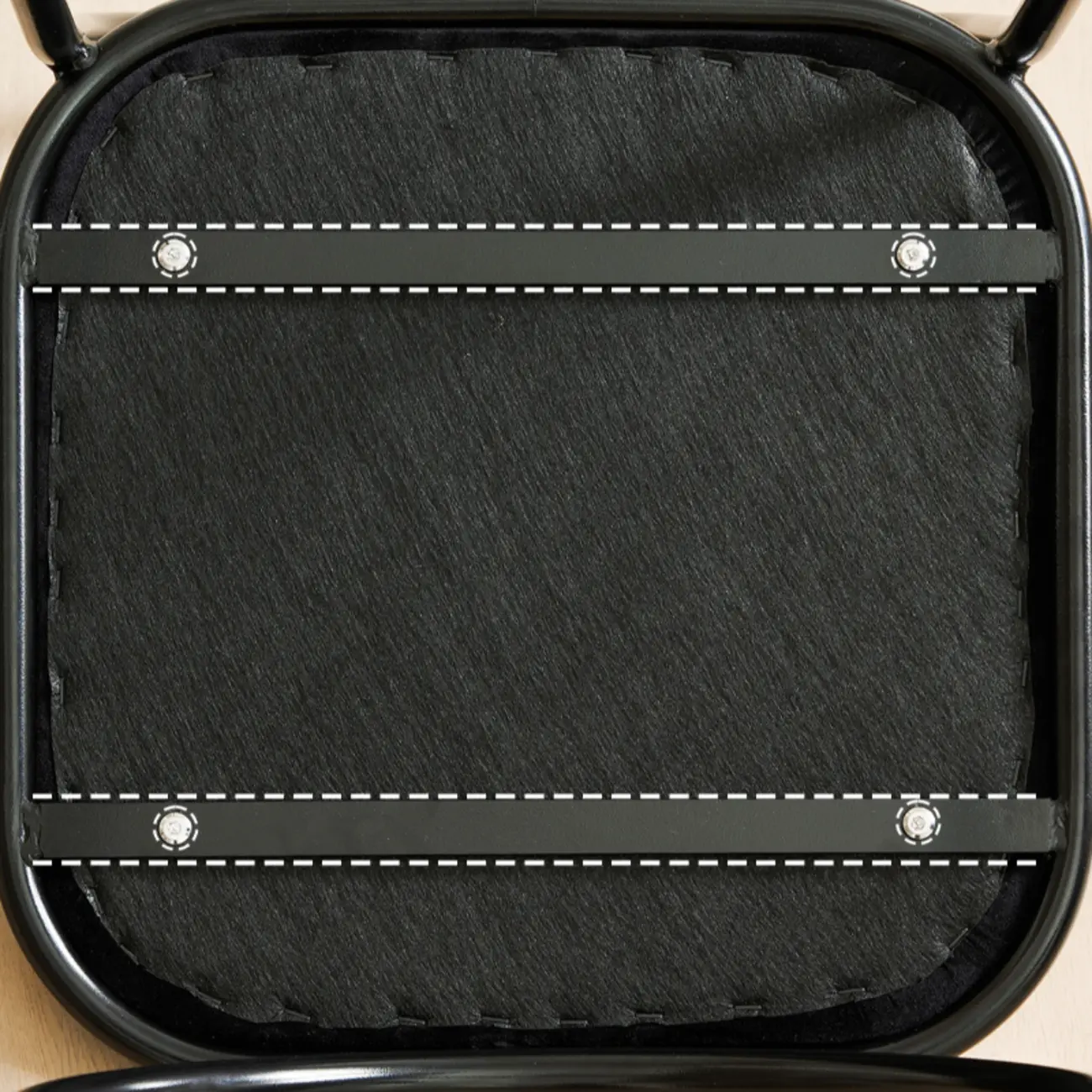 Modern Leather Bar Stools with Open Curved Back for Kitchen Image - 3 | homeyfad