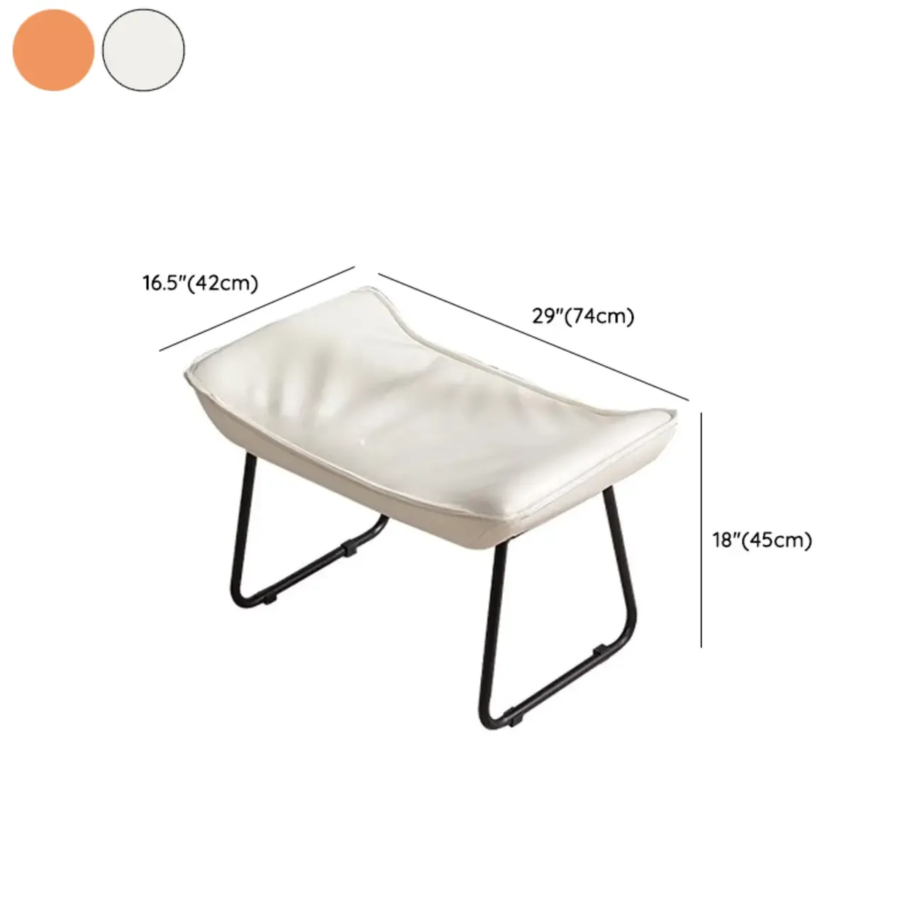 Modern Upholstered Rocking Chair with Ottoman for Living Room Image - 23