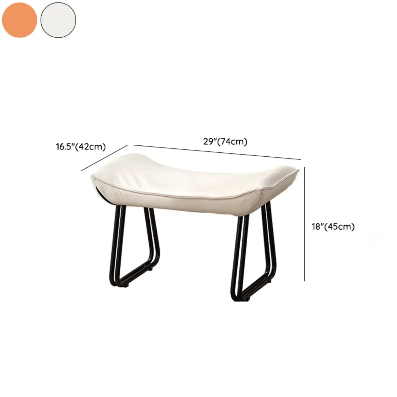 Modern Upholstered Rocking Chair with Ottoman for Living Room Image - 24