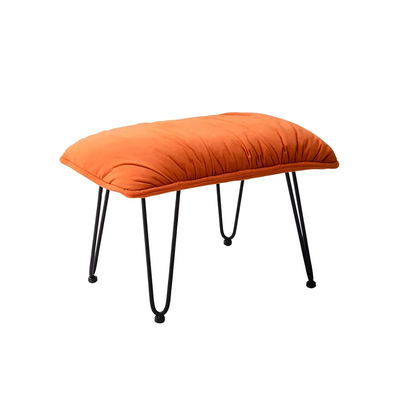 Velvet Upholstered Nursery Rocking Chair with Ottoman for Leisure Image - 13