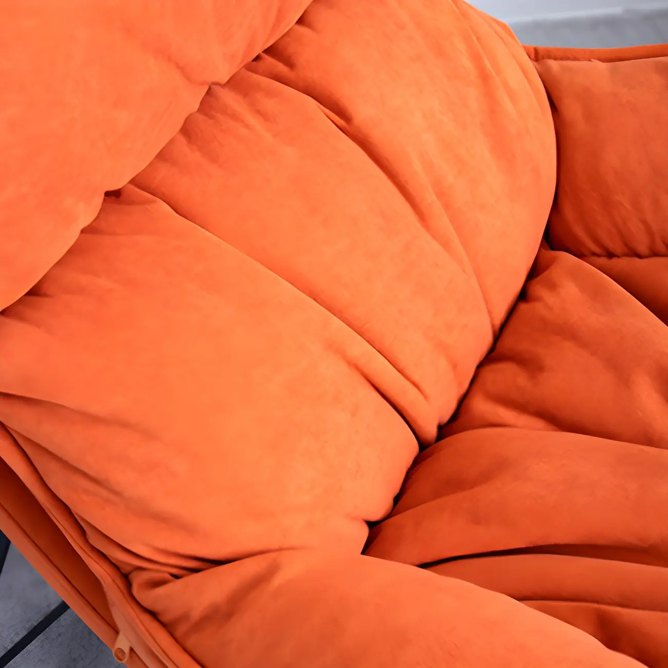 Velvet Upholstered Nursery Rocking Chair with Ottoman for Leisure Image - 15 | homeyfad