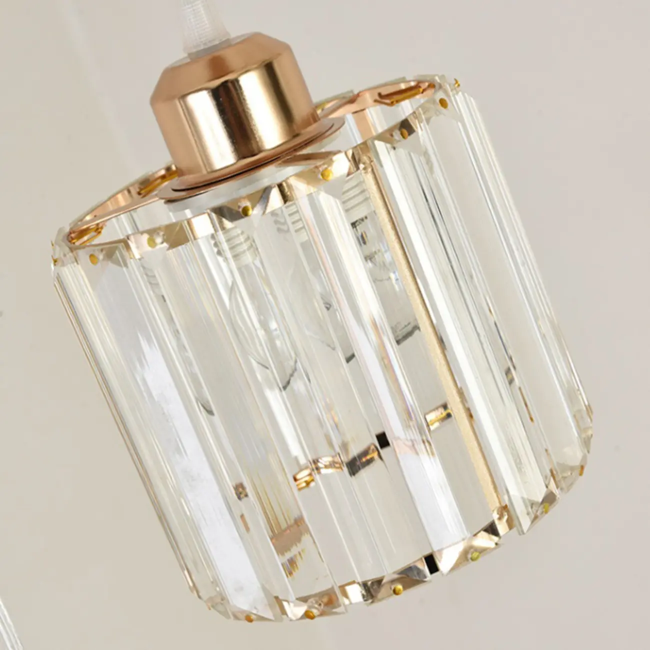 6-Light Spiral Clear Crystal Black Metal Stairwell Pendant Light Image - 24 | homeyfad