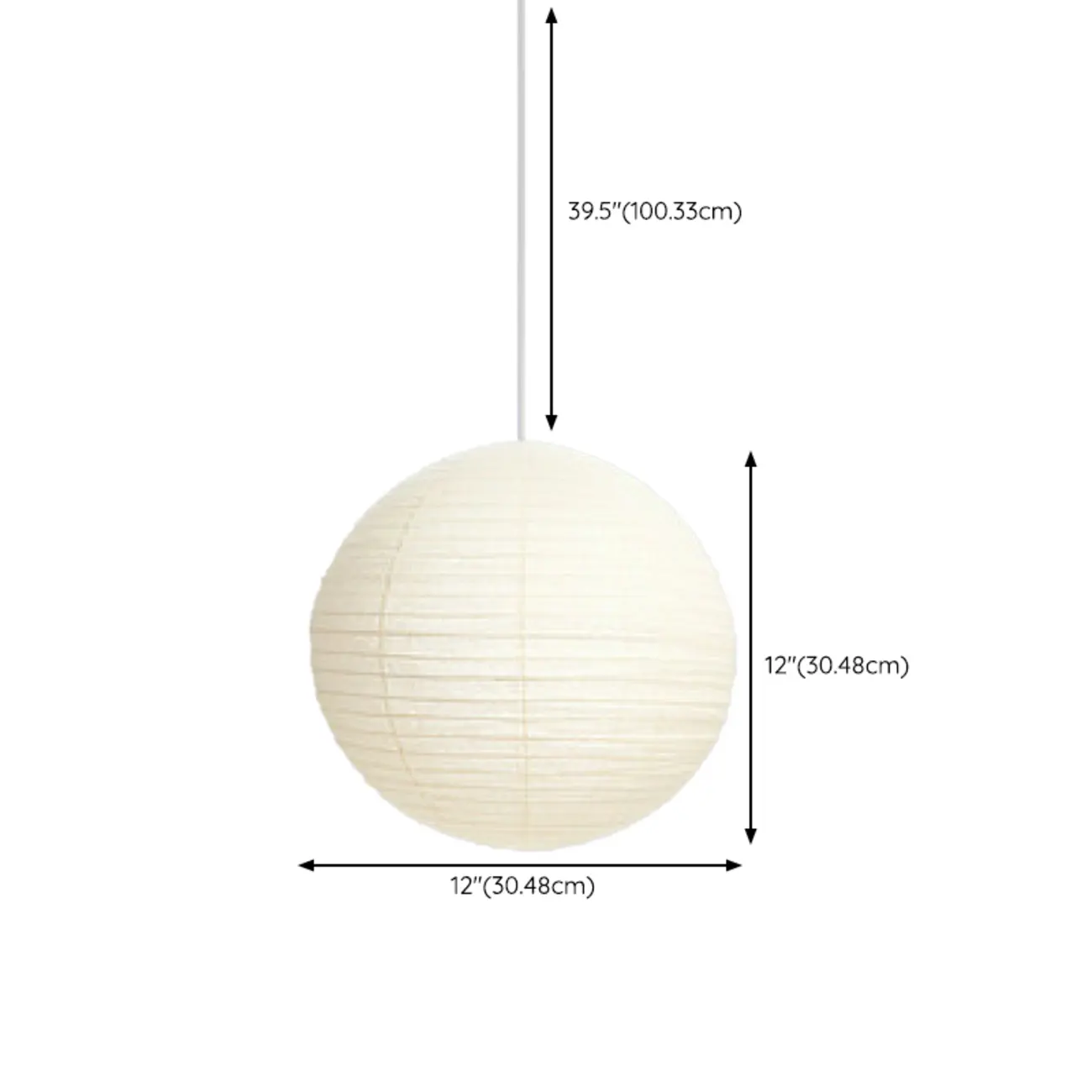 Recycle White Paper Lantern Pendant Lamp for Living Room #size | homeyfad