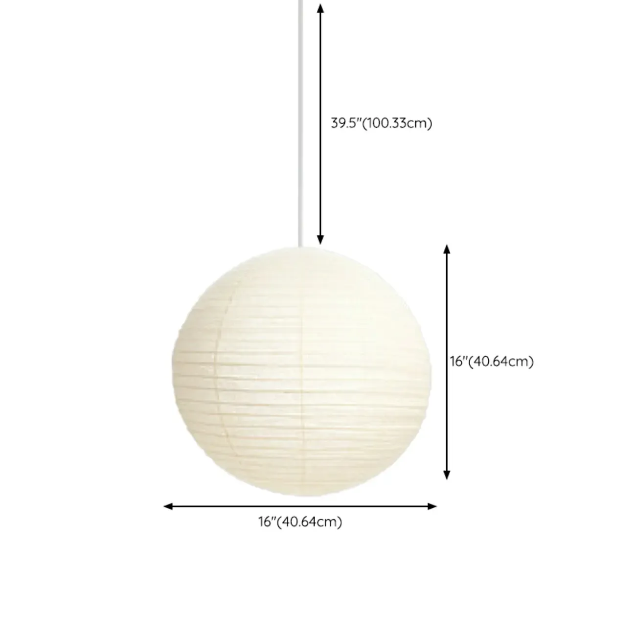 Recycle White Paper Lantern Pendant Lamp for Living Room Image - 14