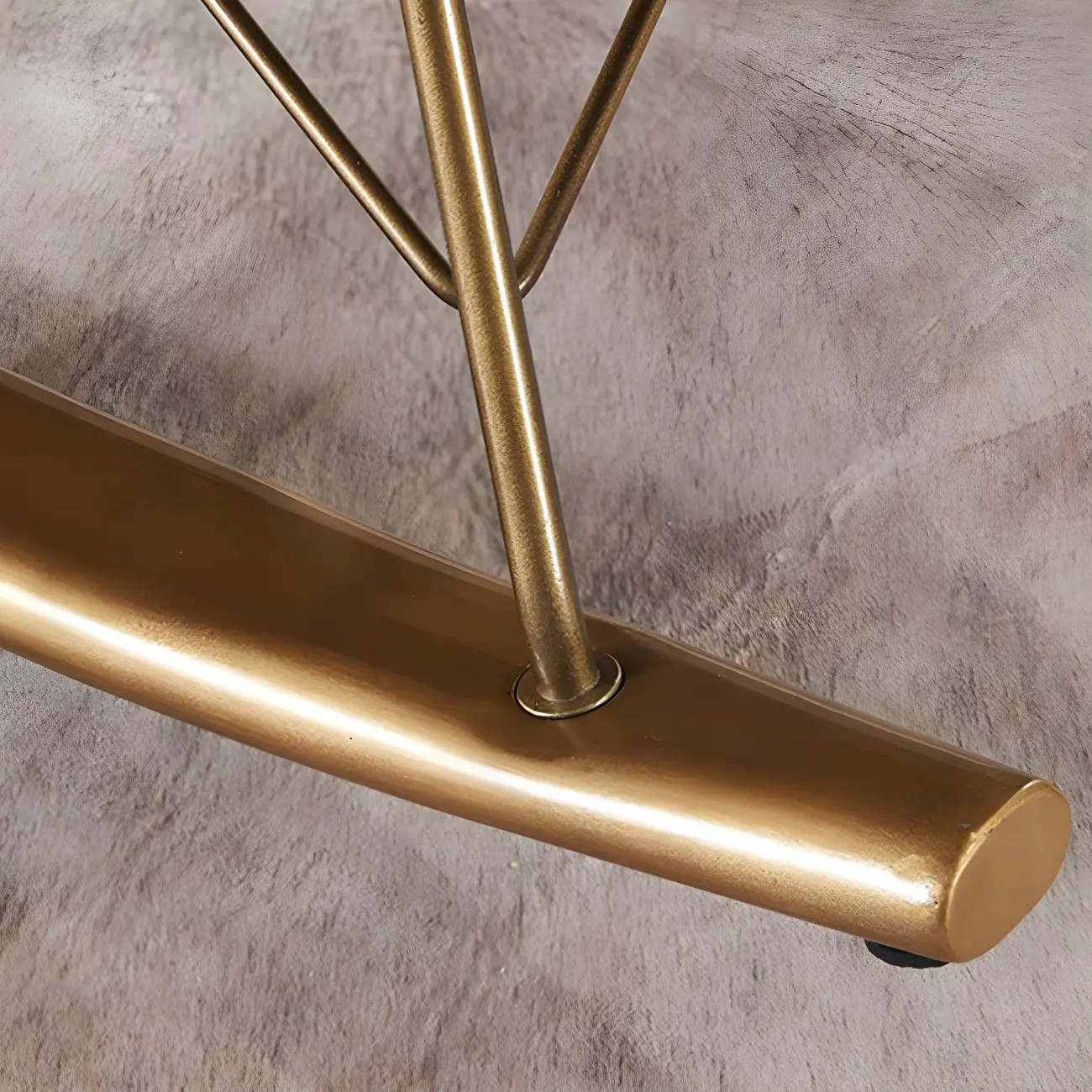 Brown Modern Upholstered Rocking Chair with Ottoman for Indoor Image - 12 | homeyfad