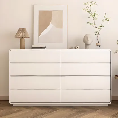 Modern Wood Dressers in White for Elegant Storage Image - 1