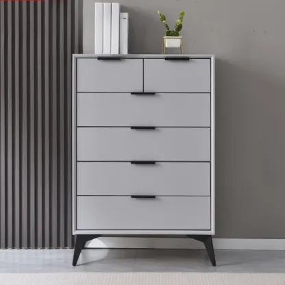 Modern Wood Dressers in Gray for Bedroom 5~7 Drawers Image - 11