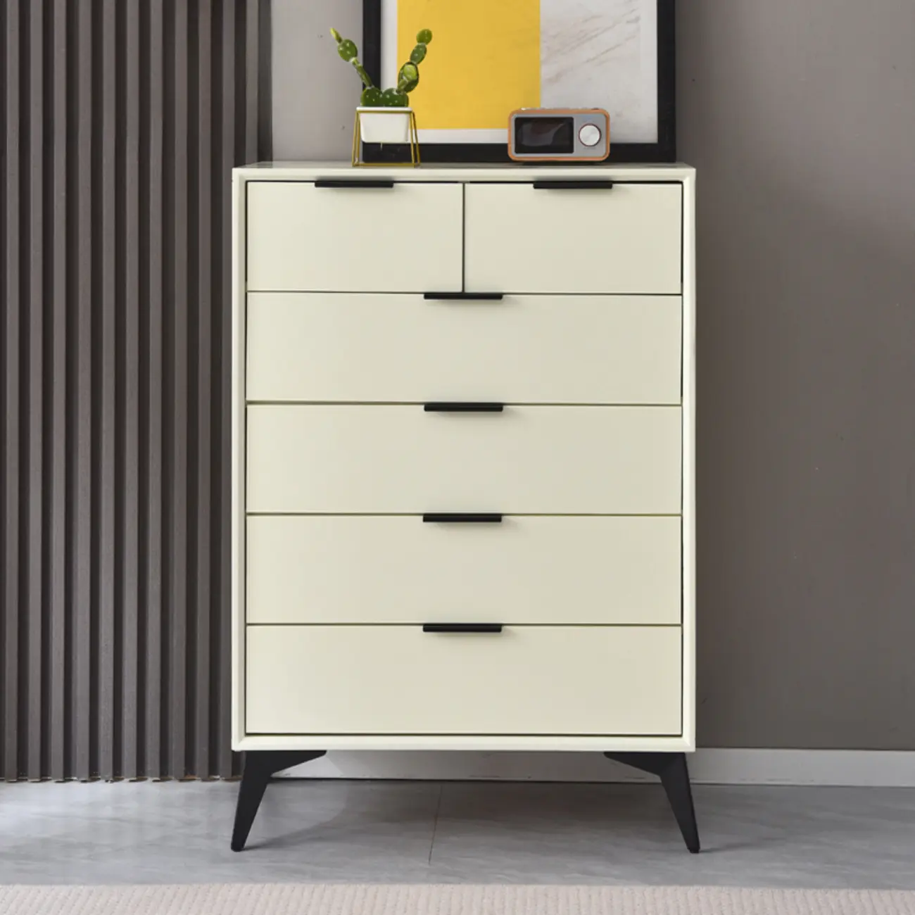 Modern Wood Dressers in Gray for Bedroom 5~7 Drawers Image - 13 | homeyfad